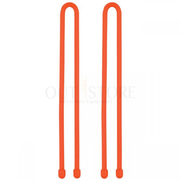 Nite Ize Gear Tie Reusable Rubber Twist Tie 2 Pack 12 Inch - Orange