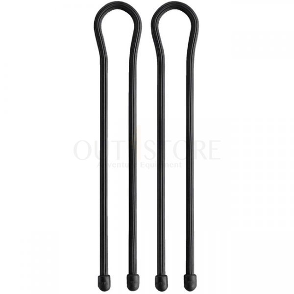 Nite Ize Gear Tie Reusable Rubber Twist Tie 2 Pack 18 Inch - Black