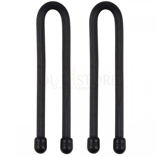 Nite Ize Gear Tie Reusable Rubber Twist Tie 2 Pack 6 Inch - Black