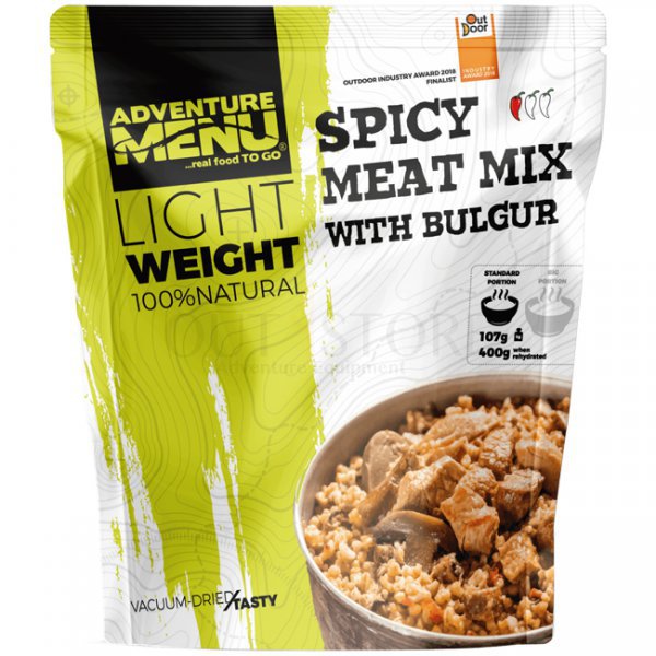 Adventure Menu LIGHTWEIGHT Spicy Meat Mix & Bulgur - Large