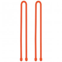 Nite Ize Gear Tie Reusable Rubber Twist Tie 2 Pack 12 Inch - Orange
