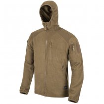 Helikon-Tex Alpha Hoodie Grid Fleece Jacket - Coyote - 2XL