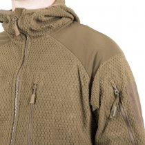 Helikon-Tex Alpha Hoodie Grid Fleece Jacket - Coyote - 2XL