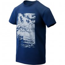 Helikon-Tex T-Shirt Adventure Is Out There - Dark Azure - XL